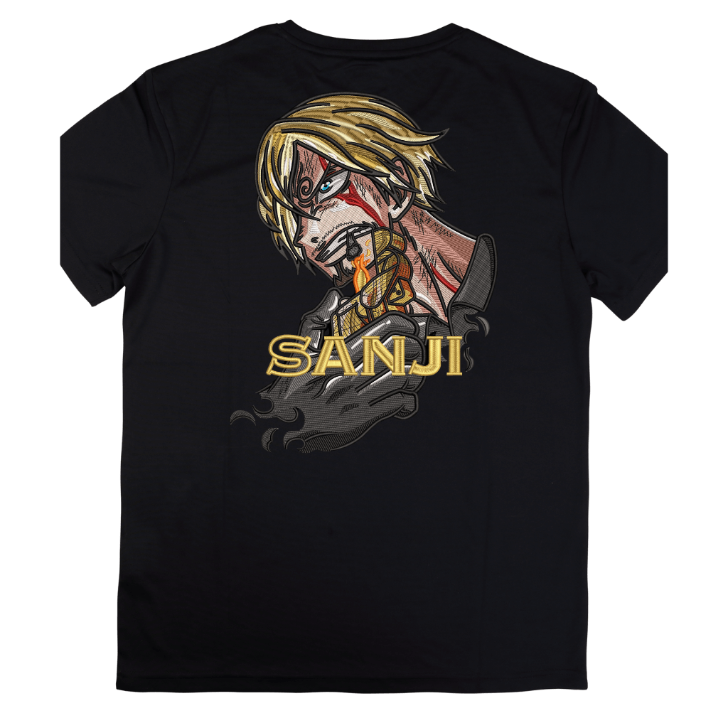 Sanji - Anime Embroidered Tee