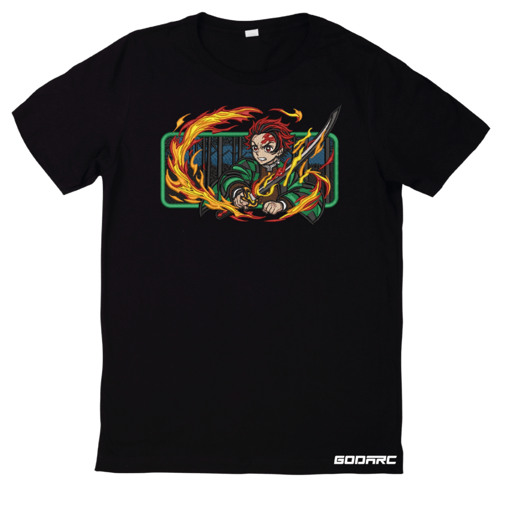Tanjiro-Tee- Anime Embroidery Tee