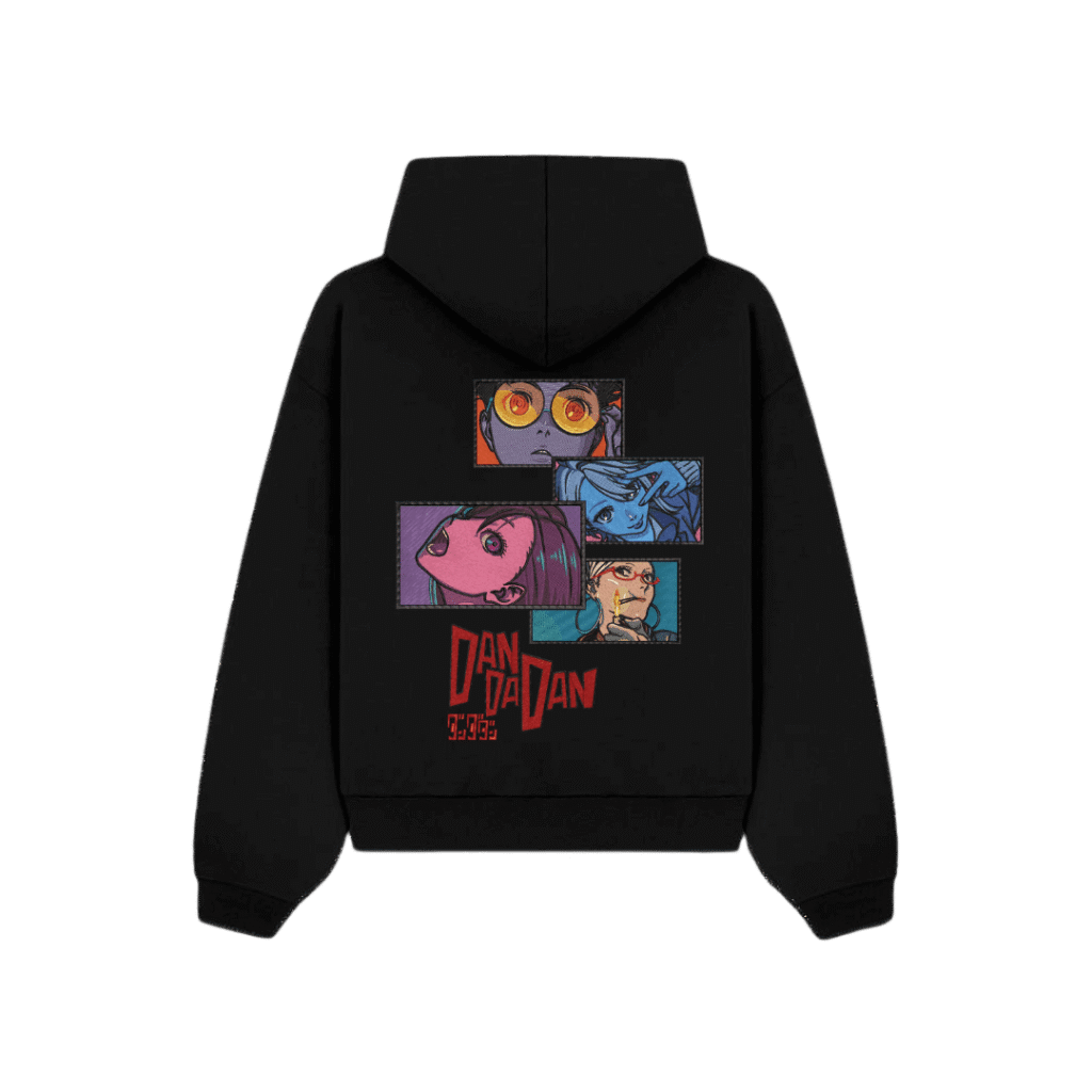 Dandadan Manga - Anime Embroidered Hoodie