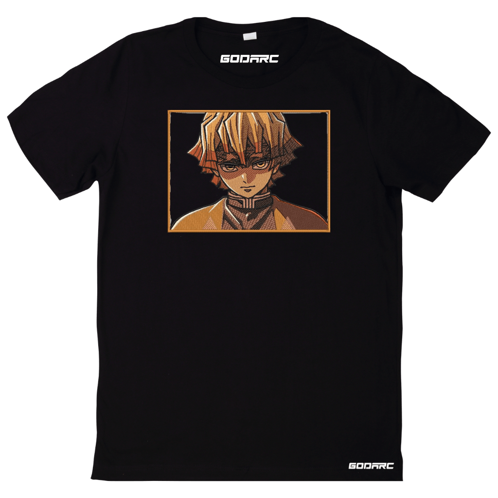 Zenitsu Thunder God - Anime Embroidered Tee