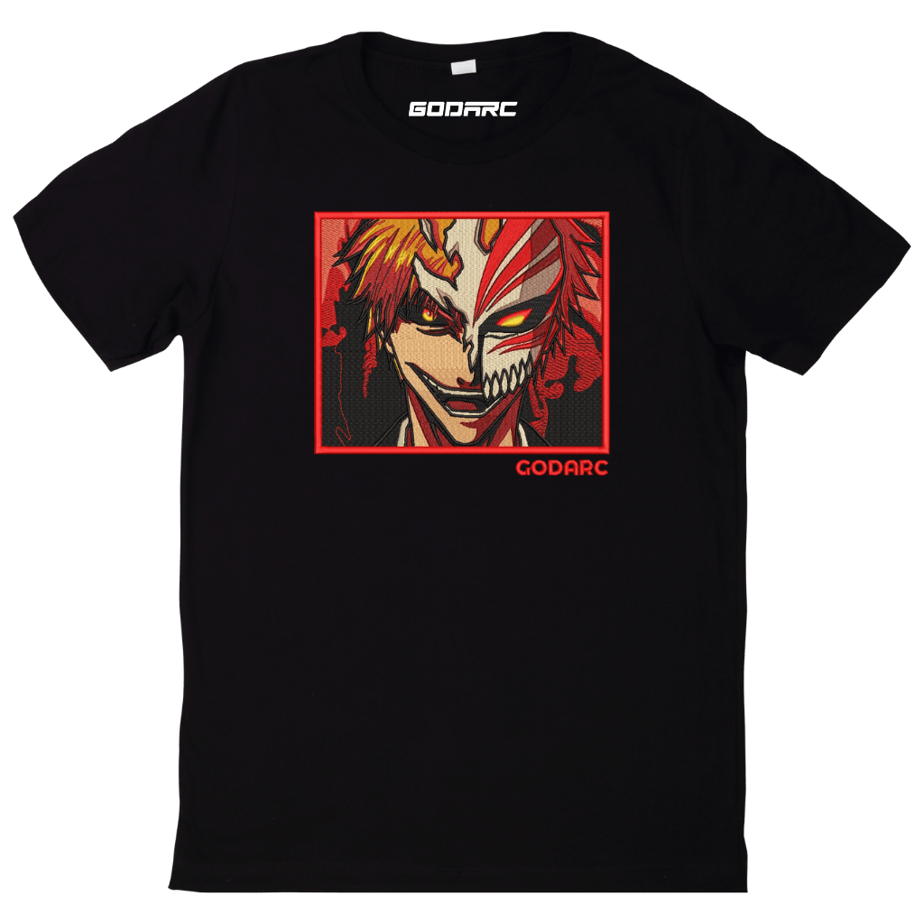 Ichigo-Hollow Mask - Anime Embroidered Tee