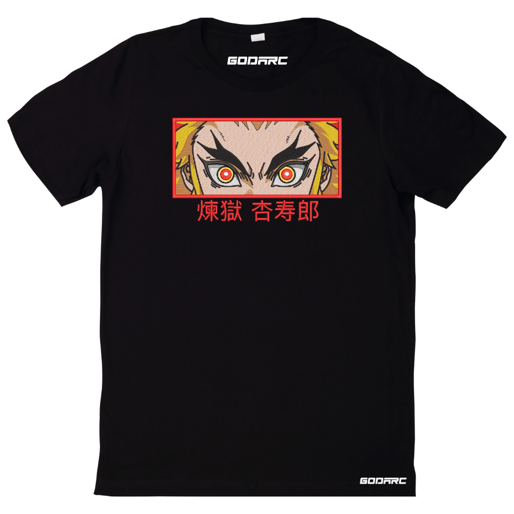 Rengoku Eyes - Anime Embroidered Tee