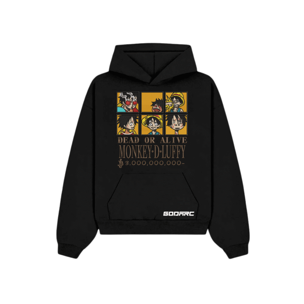 Luffy Bounty - Anime Embroidered Hoodie