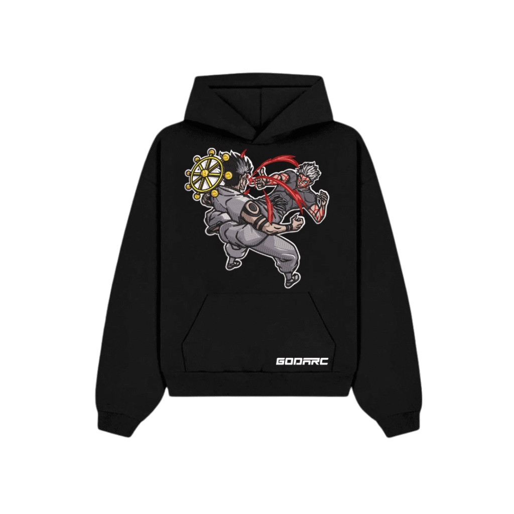 Sukuna Vs Gojo - Anime Embroidered Hoodie