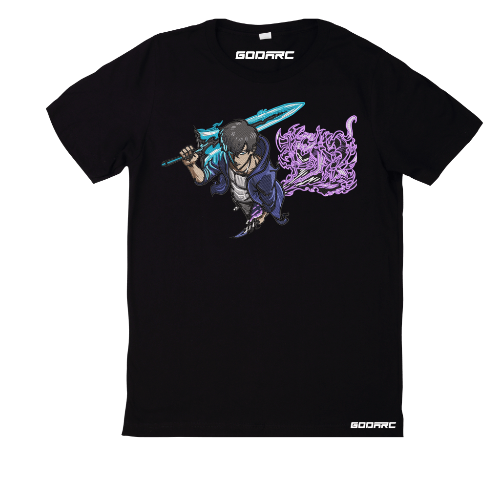 Jinwoo Arise - Anime Embroidered Tee