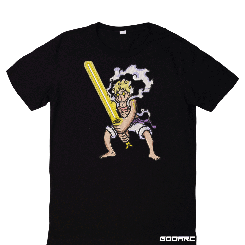 Luffy EggHead Arc- Embroidery Tee