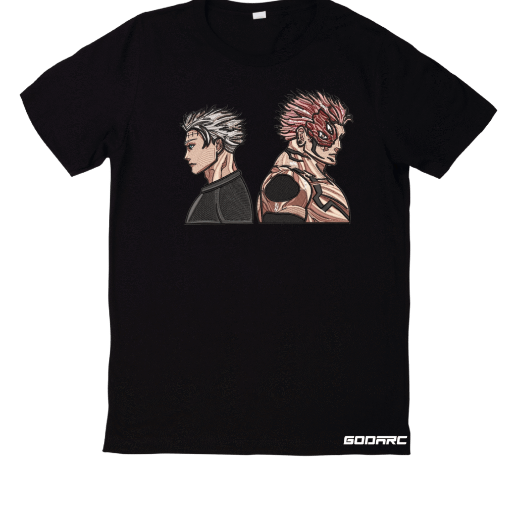 Sukuna vs Gojo -3- Embroidery Tee