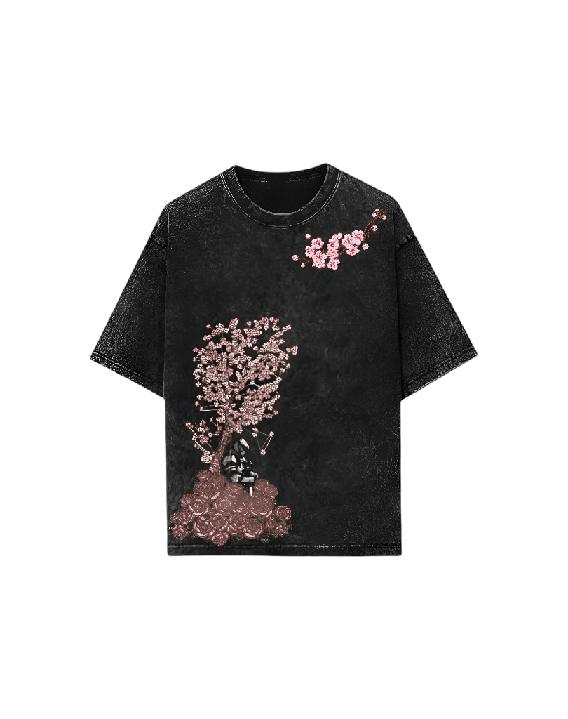 Sakura X Knight Acid Wash Tee